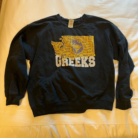 VINTAGE UNIVERSITY OF WASHINGTON GAMEDAY CREWNECK SWEATSHIRT - Picture 1 of 3